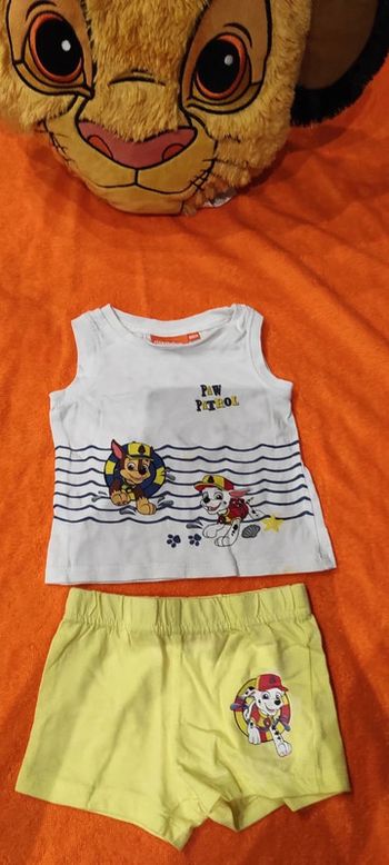 Ensemble Pat patrouille 6 mois 68 cm