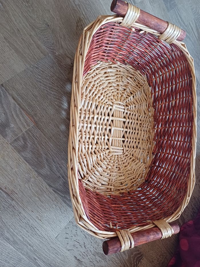 Panier en osier 52x37x18 - photo numéro 2