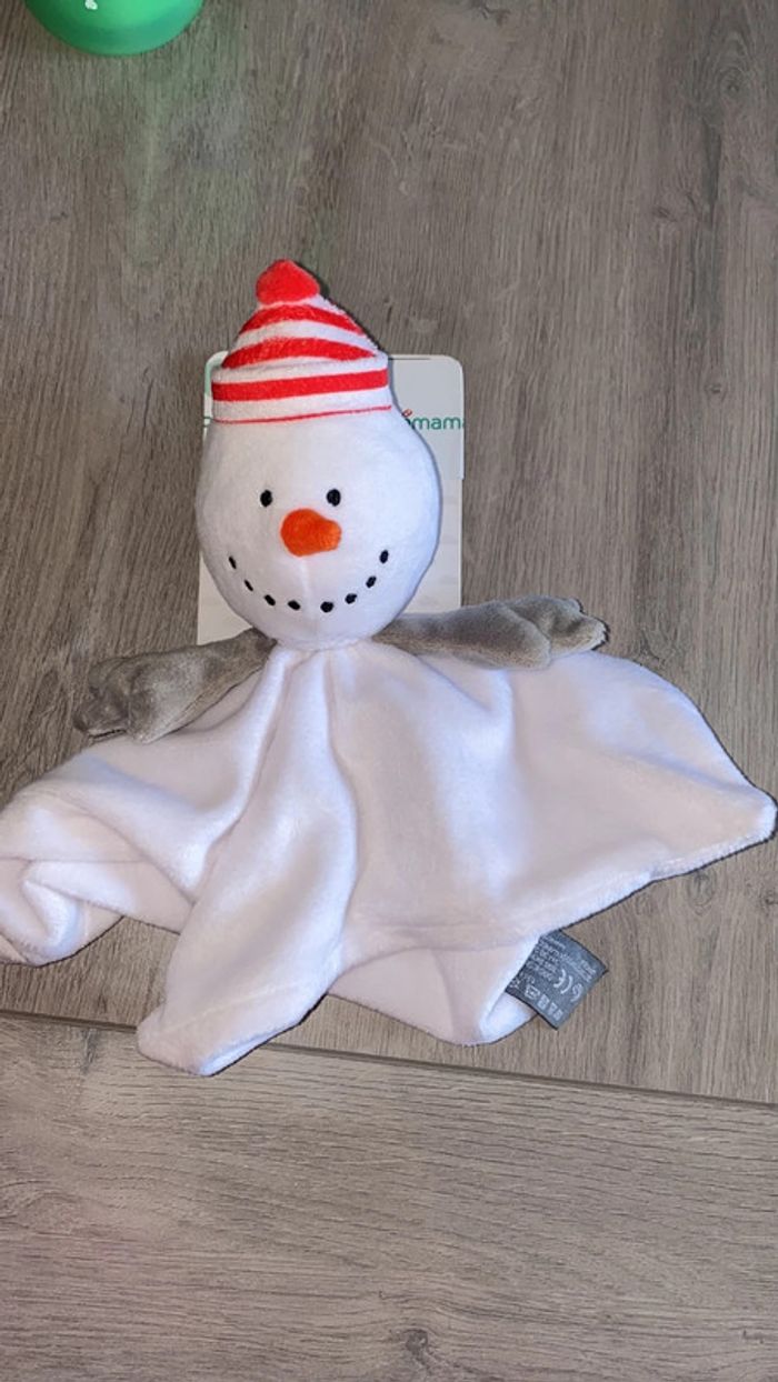 Doudou bonhomme de neige