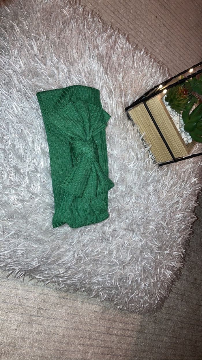 Bandeau bébé vert sapin