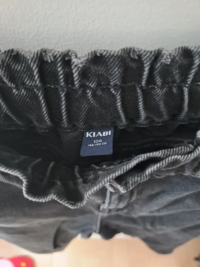 Lot 2 jeans fille noir 12 ans - photo numéro 3