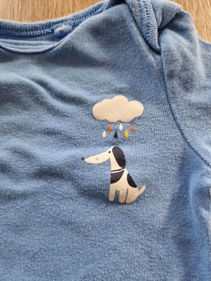 Body Bébé Bleu Manches Longues Lupilu (2-6 Mois / 62-68 cm) - photo numéro 2