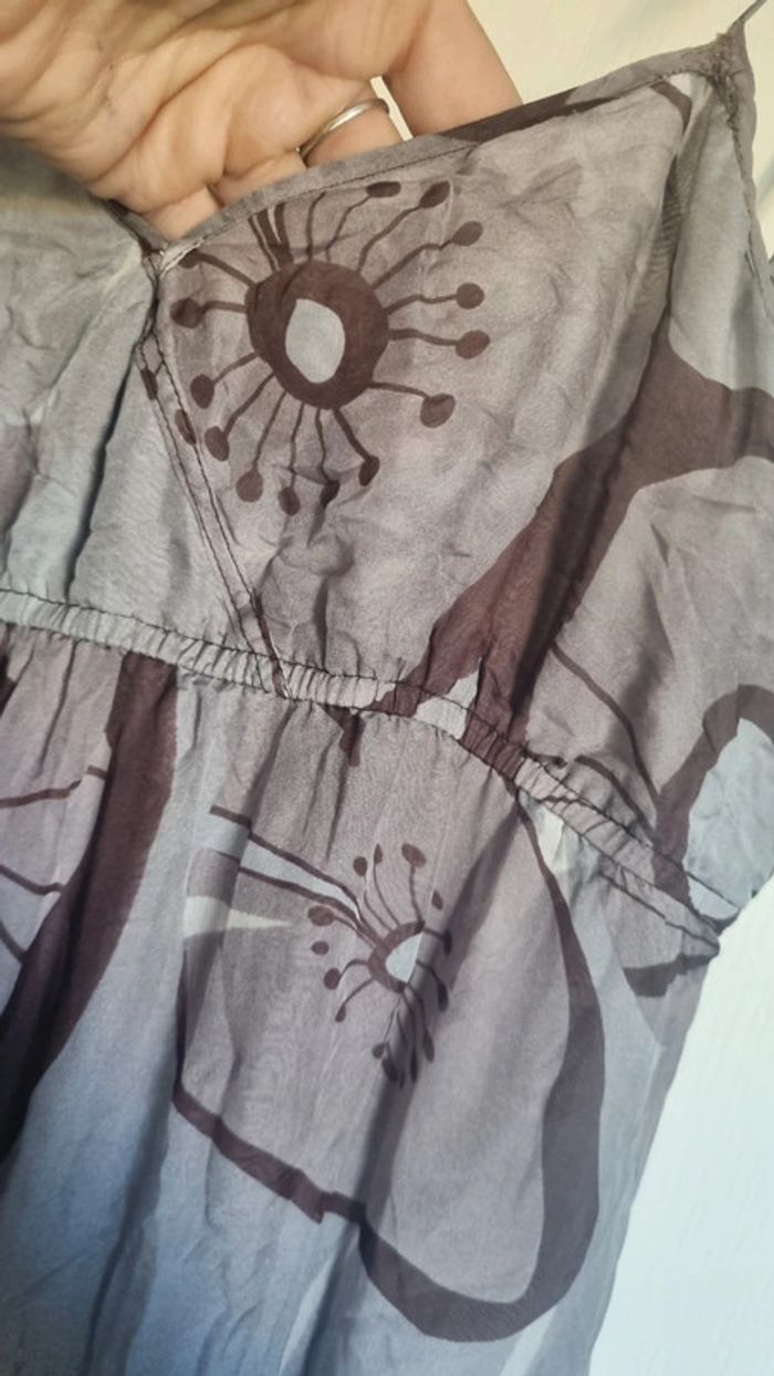 Robe été longue avec pochette rangement neuve à bretelles doublée 42 sympa p cet été - photo numéro 5