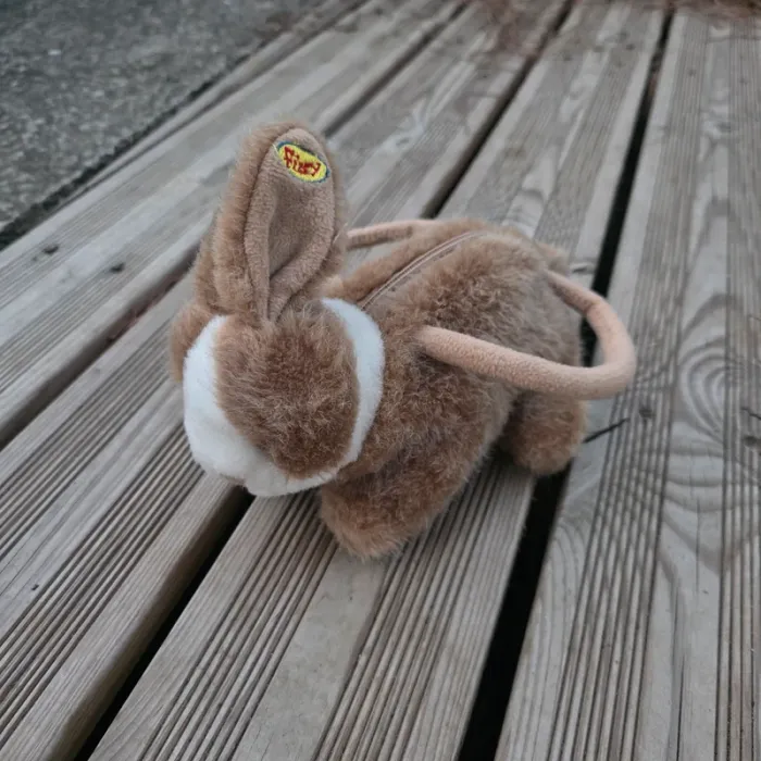 Sac peluche lapin