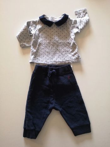 Ensemble petit bateau 6 mois