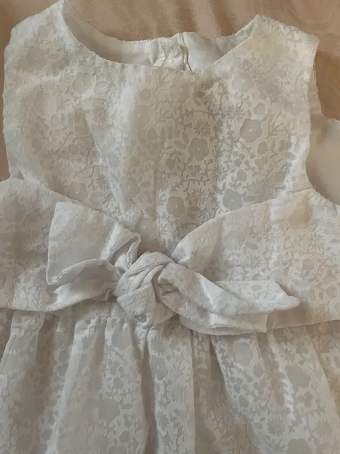 Robe blanche doublée sergent major 18 mois - photo numéro 2
