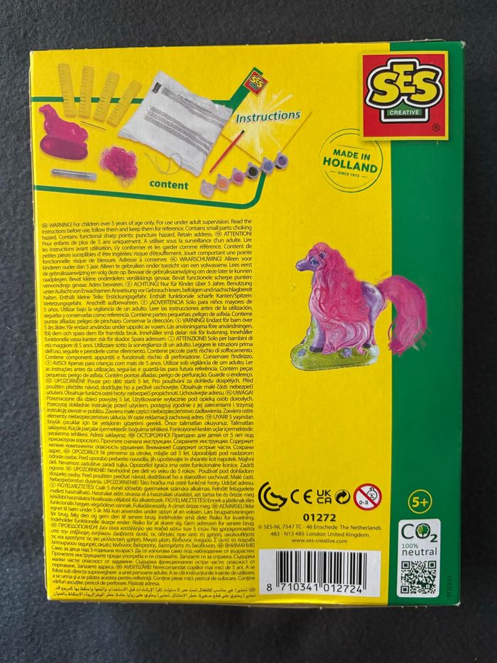 SES Creative- Animals Ensemble de Peinture et de Moulage pour Cheveux à Paillettes, 01272 - photo numéro 3