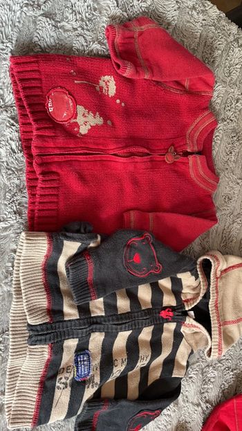 Lot de 2 gilets Sergent Major en 6 mois