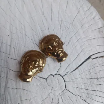 Boucles d'oreilles clips vintage hetnique