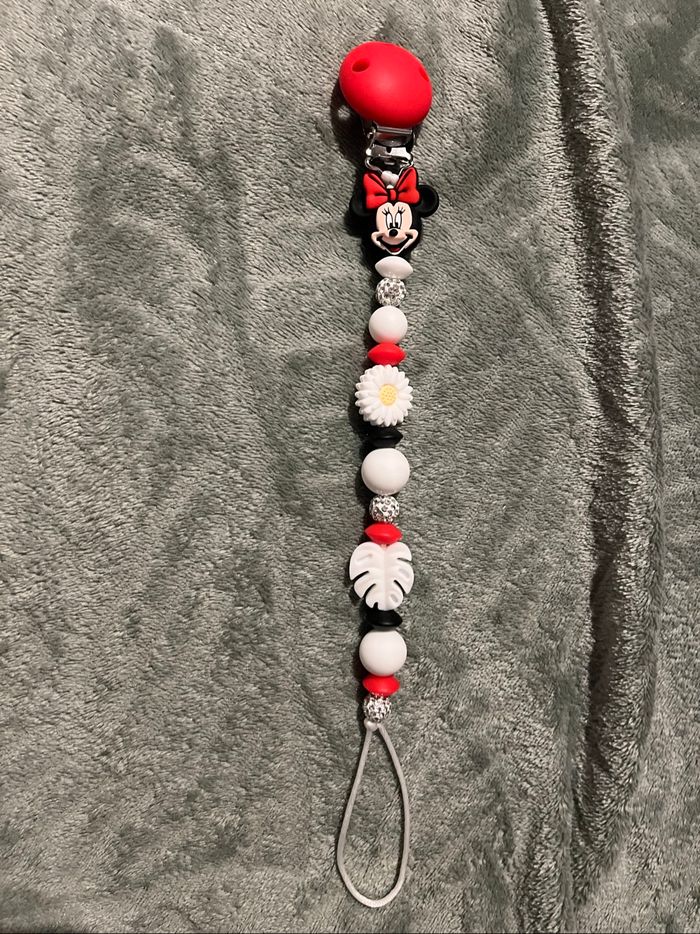 Attache tétine bébé Minnie