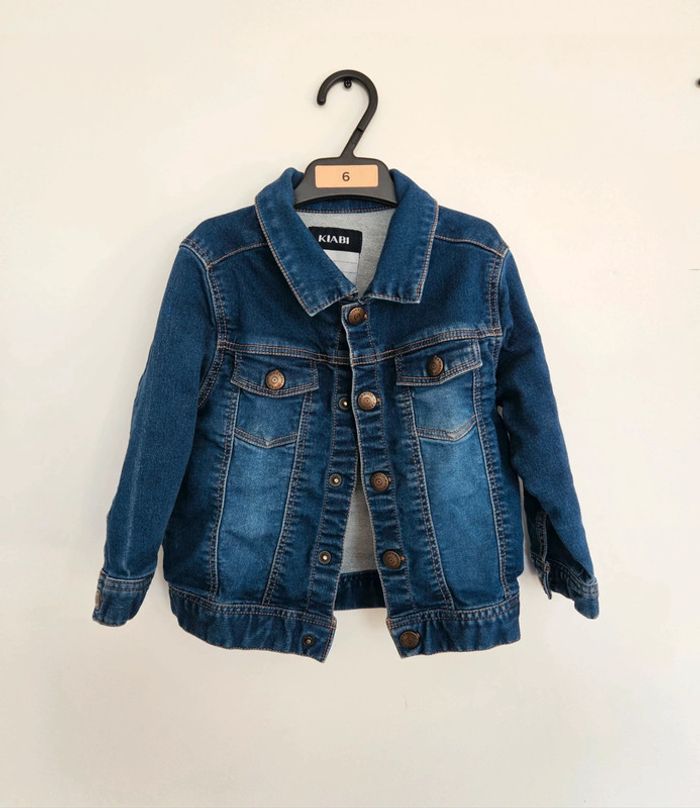 Veste en jean bleu marine - 24 mois