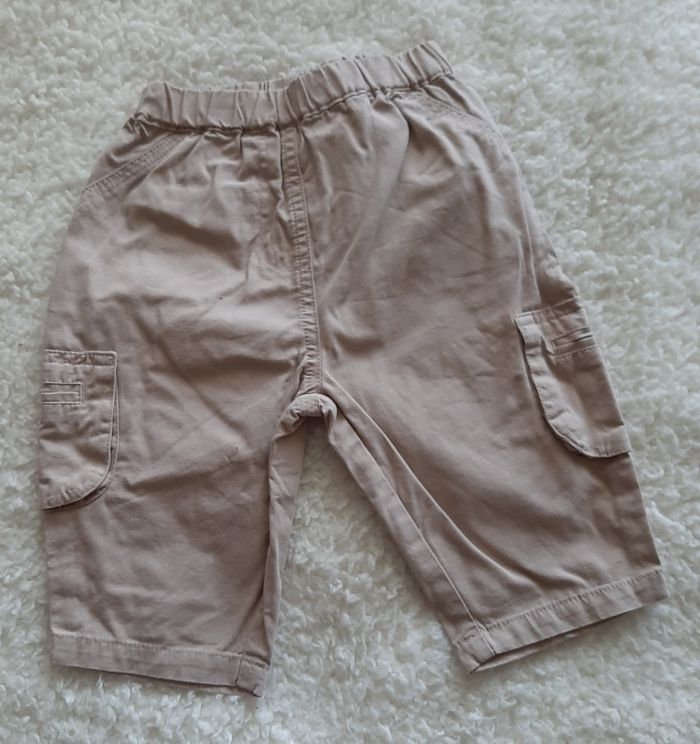 Pantalon toile beige