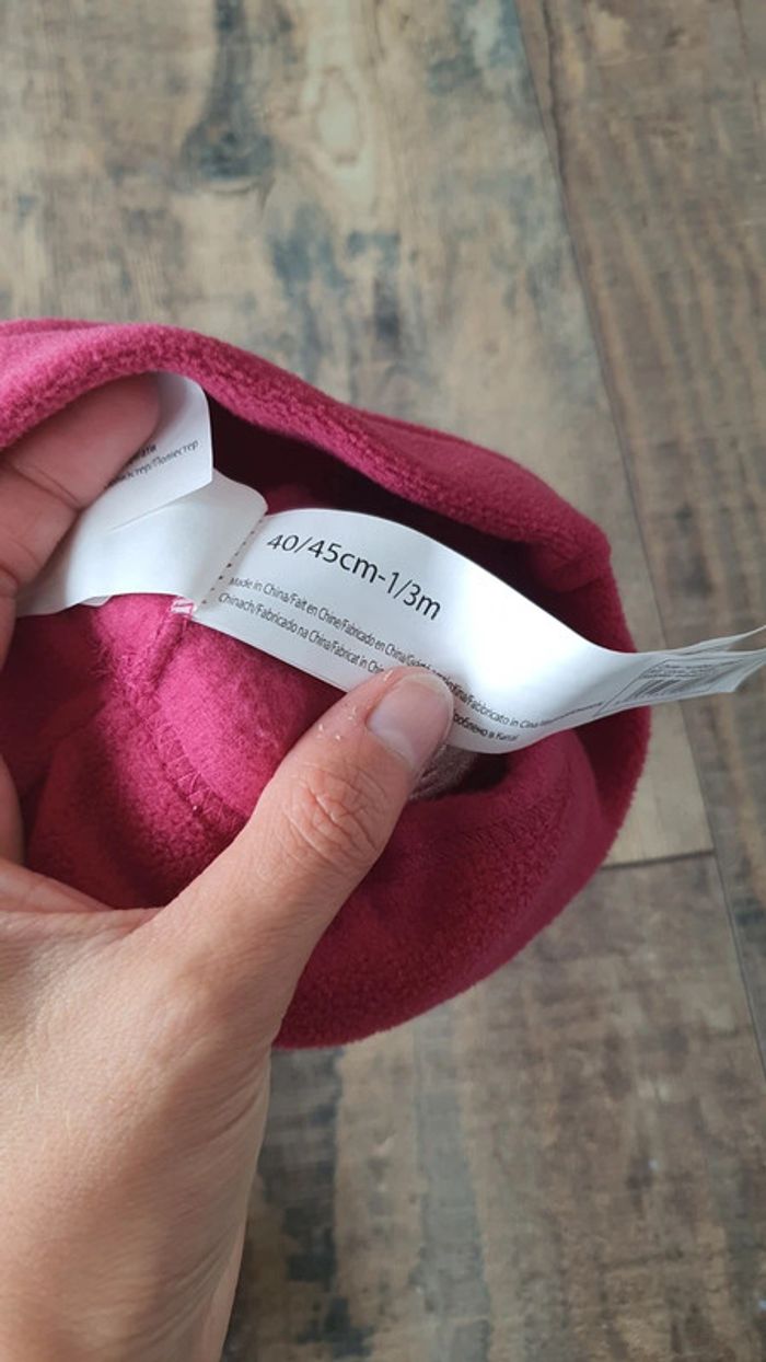 Ensemble bonnet et gant 1 3 mois en très bon état - photo numéro 3