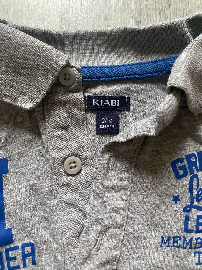 Polo manches courtes gris 24 mois - photo numéro 3