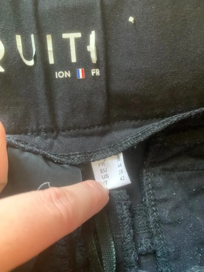 Pantalon d’équitation homme Equithème – Noir – Taille 38 - photo numéro 5