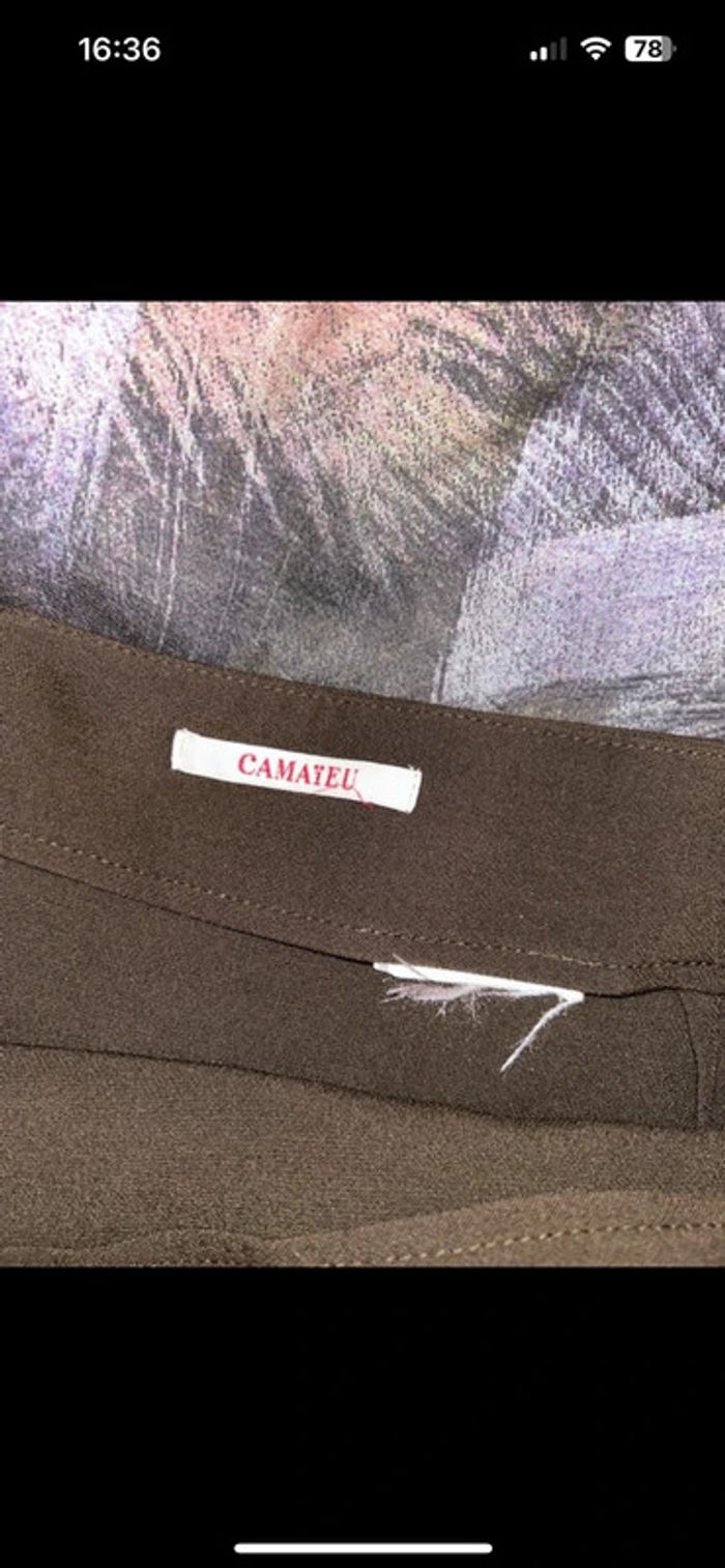 Jupe kaki Camaïeu taille M 38 - photo numéro 4