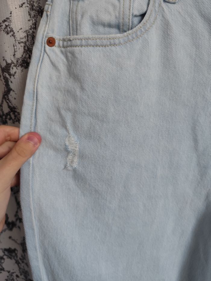 Pantalon en jeans jambes larges neuf Primark taille 40 - photo numéro 7