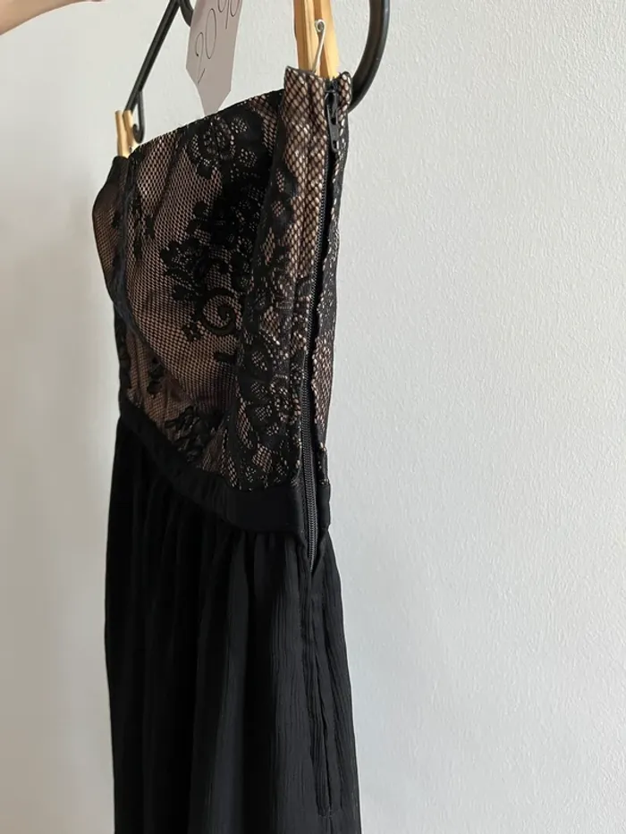 Robe bustier en dentelle noir Naf Naf - photo numéro 8