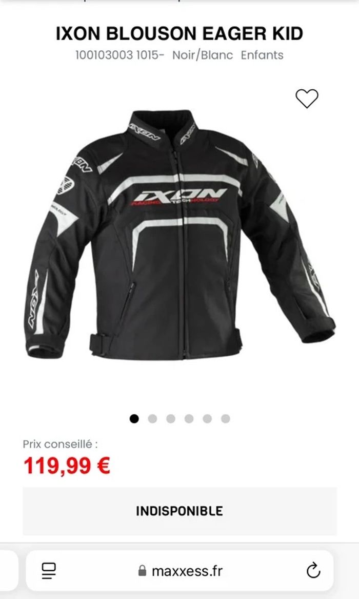 Blouson de moto neuf pour homme L - photo numéro 3