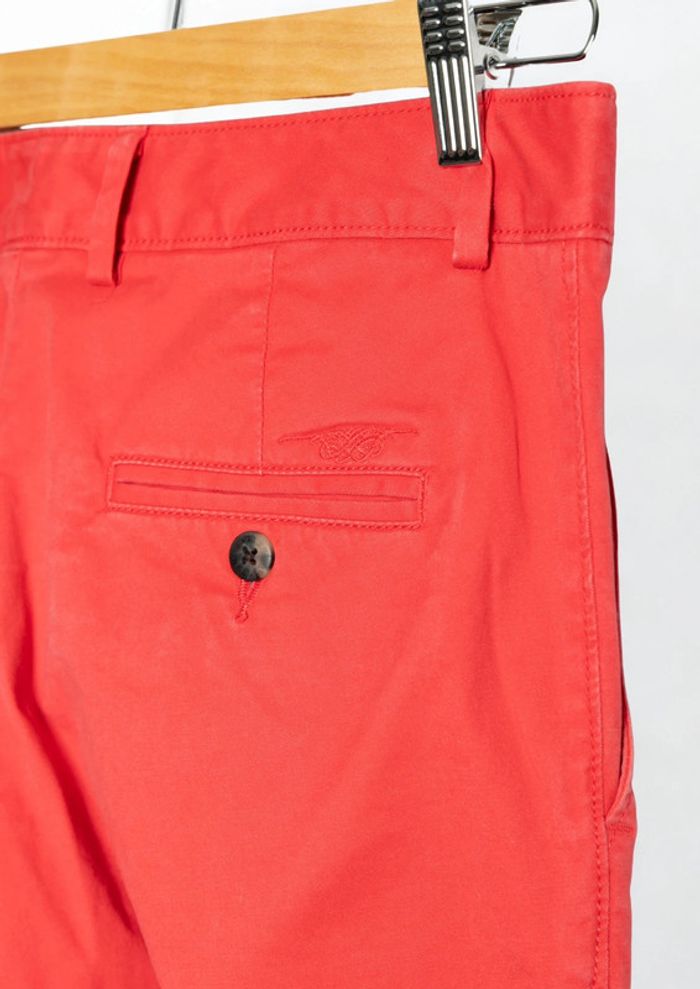 Pantalon chino orange corail coupe ajustée Bexley Taille 38 - photo numéro 10