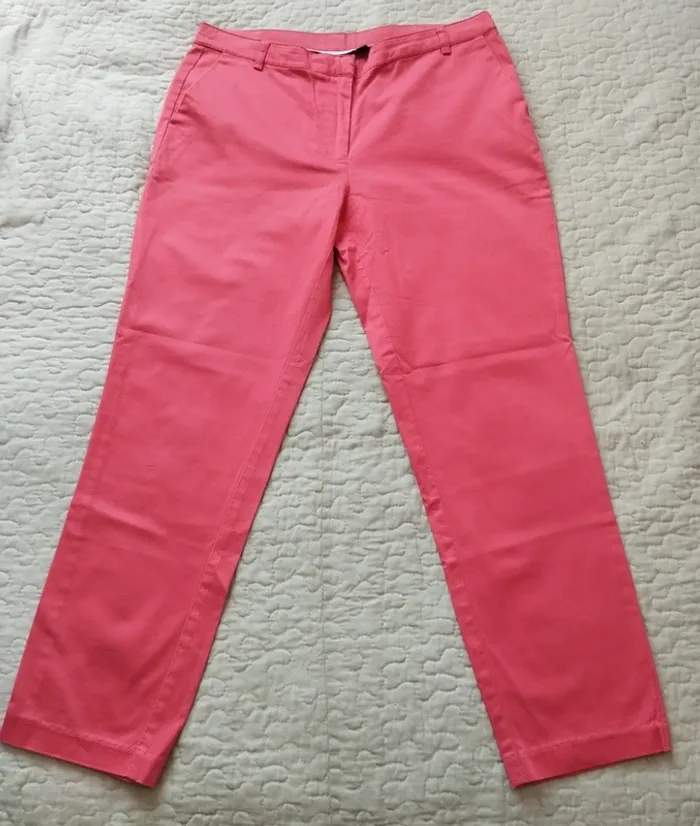 Pantalon droit classique Kiabi rose été taille 38 femme - photo numéro 3