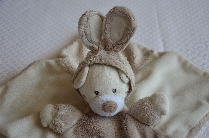 DOUDOU PLAT OURS DEGUISE EN LAPIN **NICOTOY ** 1567 - photo numéro 3