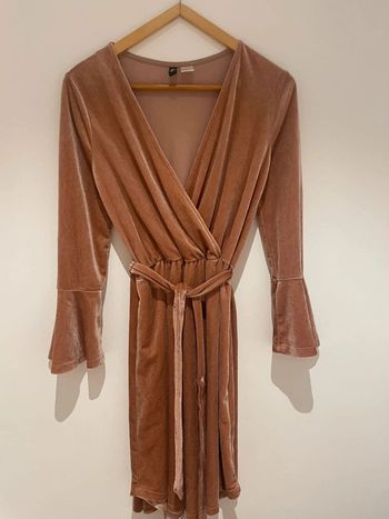 Robe effet velours satiné