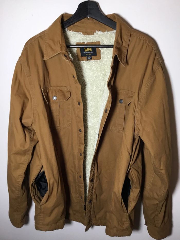 Veste chaude intérieur sherpa pour homme Lee camel taille M 051 - photo numéro 2
