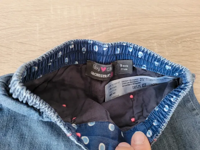 Lot de 3 pantalons fille en 9 mois - photo numéro 6