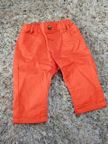 Pantalon rouge bébé fille taille 6 mois