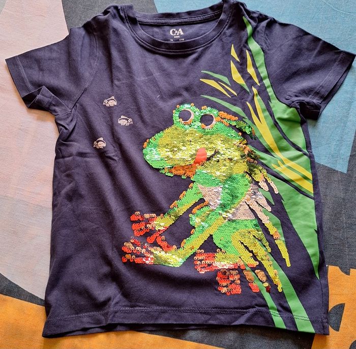 Tee-shirt manches courtes Grenouille C&A 6 ans