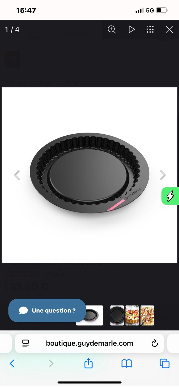 Moule  tarte renversée Guy Demarle