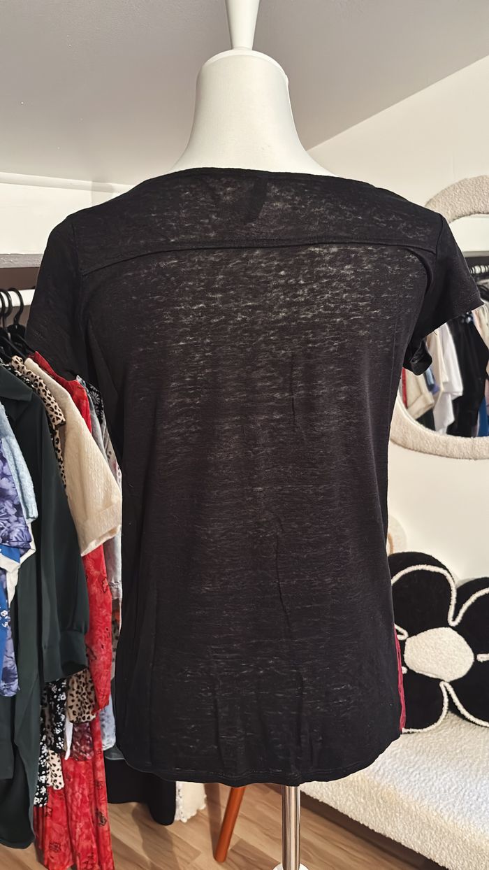 Tee shirt léopard en lin bi couleur Nad Naf T38 - photo numéro 2