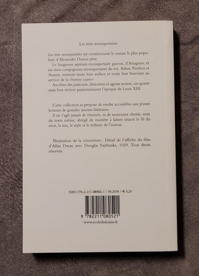 Les trois mousquetaires Alexandre Dumas - photo numéro 2