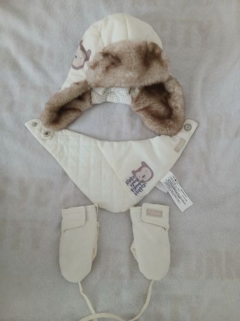 Ensemble impermeable chapka écharpe gants