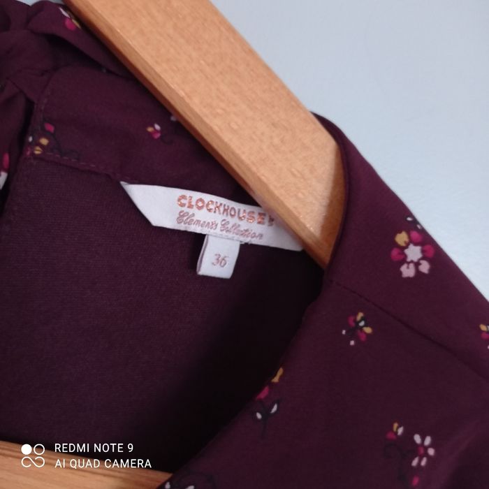 Blouse bordeaux t36 Clockhouse - photo numéro 5