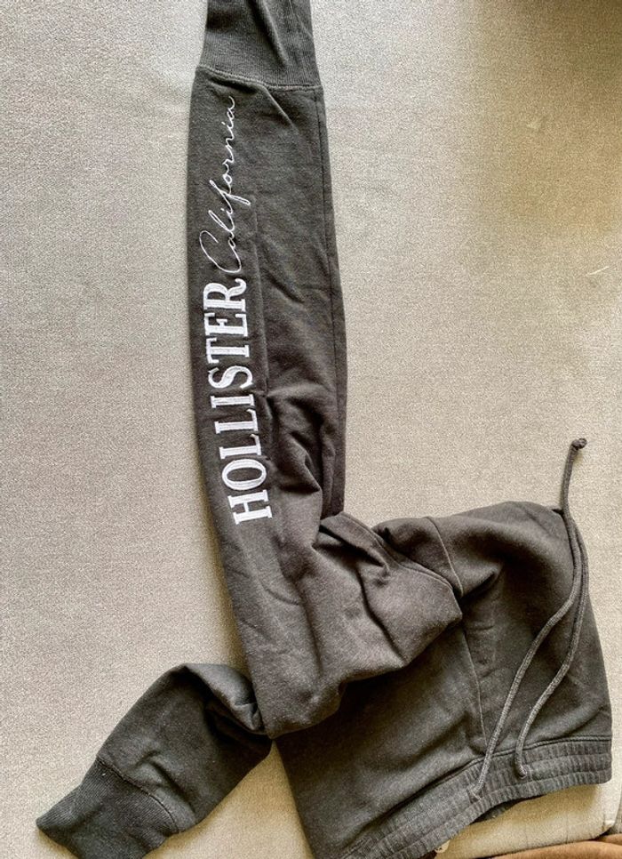 Bas de survêtement gris foncé Hollister taille XS - photo numéro 3