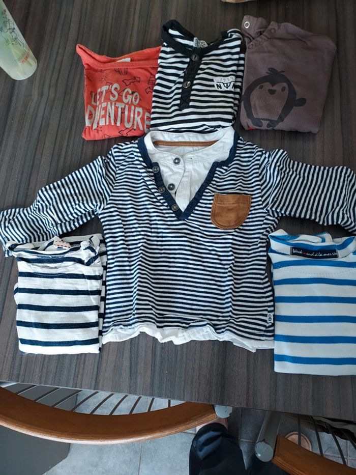 Lot t-shirt manche longue