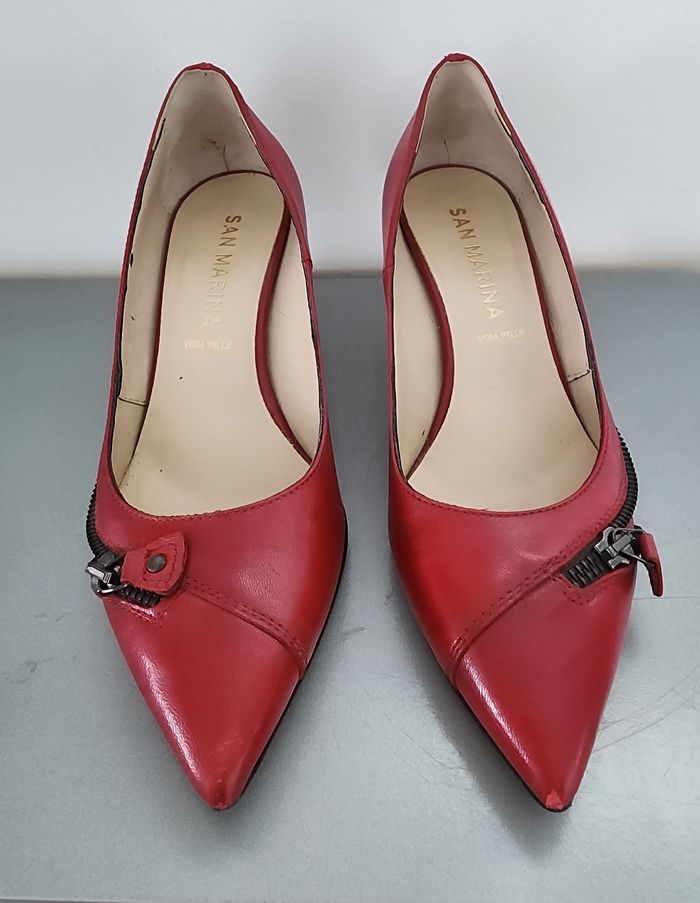 Escarpins rouges, San Marina, pointure 37 - photo numéro 2