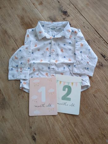 Chemise tape à l'oeil 12mois