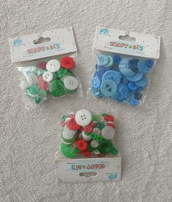 3 lots de boutons grove elephant