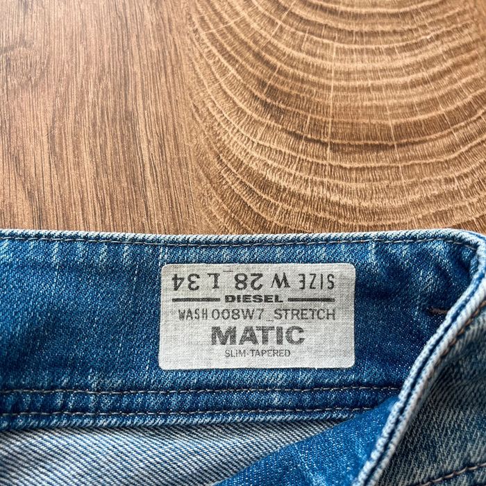 Jean/pantalon slim bleu Diesel Matic pour femme, taille W 28 L 34 (38 taille française) - photo numéro 6