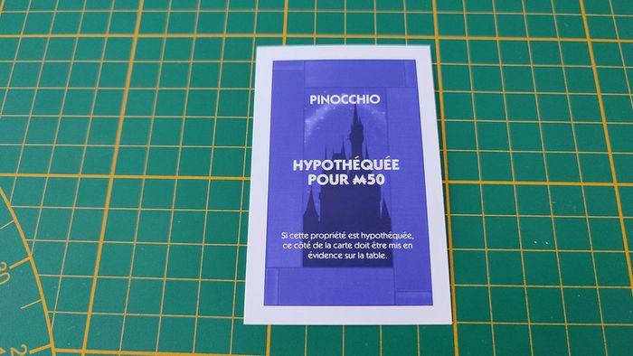 Titre de propriété Pinocchio pièce détachée jeu de société Monopoly Disney éditions Hasbro #B94 - photo numéro 2