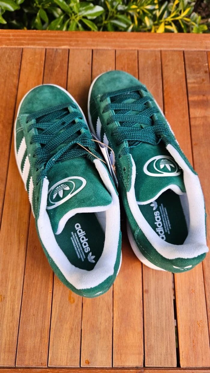 Adidas Campus Dark Green Junior - photo numéro 4