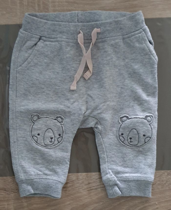 Pantalon jogging gris H&M - Motif Oursons - 6 mois (68 cm)