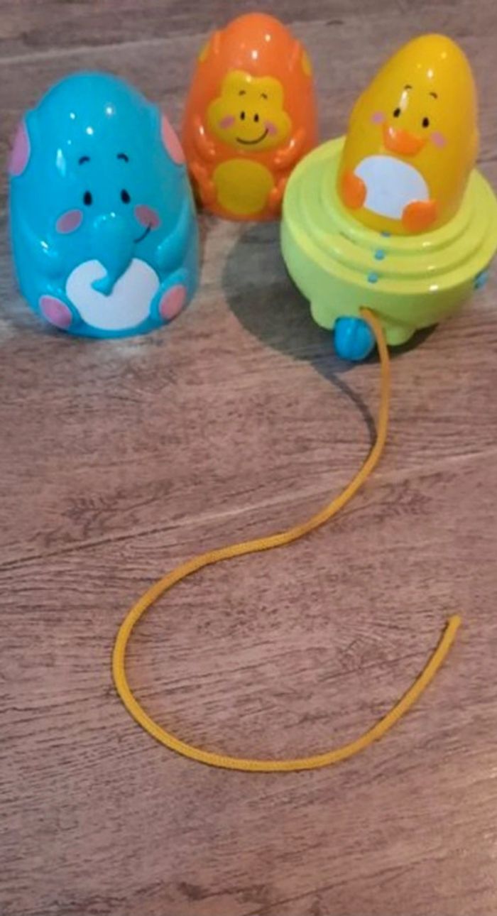 Jouet bébé éléphant sonore empilable - photo numéro 2