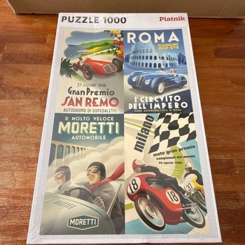 Puzzle 1000 pièces ancienne, fiche automobile