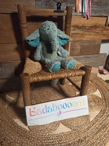 Peluche éléphant les baba Bou Moulin roty tbe