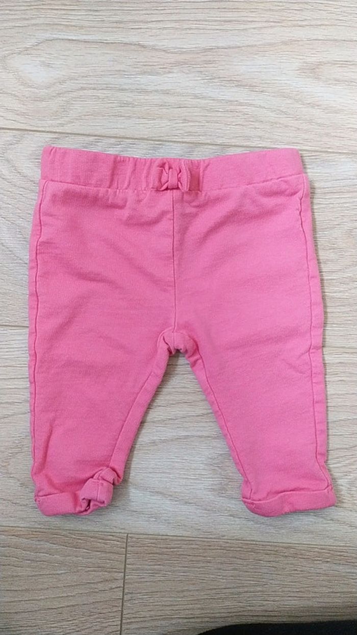 Ensemble 3/6 mois mi saison fleurs noeud - photo numéro 3