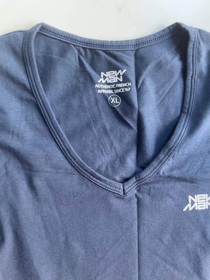 T-shirt bleu marine New man taille M - photo numéro 2